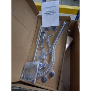 Ducha de Lavavajillas con Mezclador Monomando con Caño de Cisne - Dynasteel