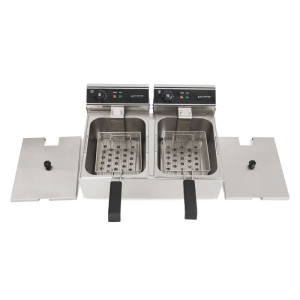 Freidora Profesional - 2 x 10 L - Dynasteel