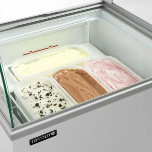 Vitrine a Crema Helada Estática - 8 x 5 L