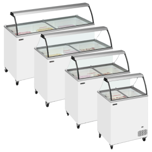 Vitrine a Crema Helada Estática - 7 x 5 L - TEFCOLD