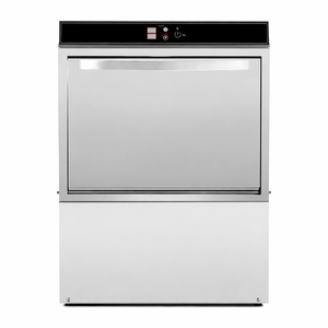 Professional Dishwasher with Rinse Aid and Detergent Dispenser and Drain Pump - 50 x 50 cm - Dynasteel