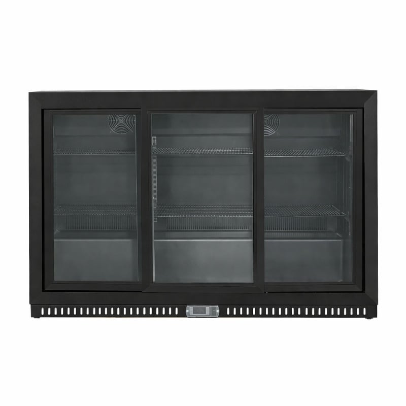 Arrière-Bar Refrigerado Skinplate - 3 Puertas de Vidrio Deslizantes - 328 L - Dynasteel