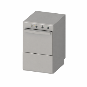 Lavavajillas Profesional con Dosificador de Líquido de Enjuague y Detergente - 40 x 40 cm - Dynasteel