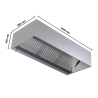 Hotte Cubique 900 Led Sin Motor 1400 Dynasteel - Pro Diseño & Calidad