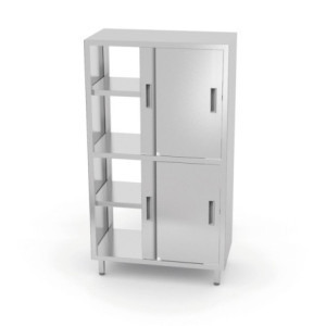 Armario Pasaplatos con Separación y Puertas Correderas - L 800 x P 500 mm - HENDI