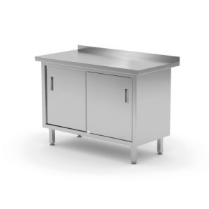 Table Murale - Placard avec Portes Coulissantes - L 1000 x P 600 mm - HENDI