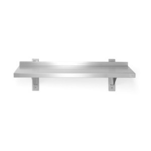 Estante de Pared Ajustable con 2 Soportes - L 800 x 300 mm - HENDI
