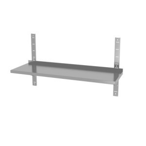Estante de Pared Ajustable con 2 Soportes - L 1200 x 300 mm - HENDI