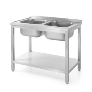 Plonge 2 Profi Line Basins with Shelf - D 600 x W 1000 mm - HENDI