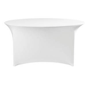 Funda para Mesa Redonda - Blanco - ø 1800 mm - HENDI