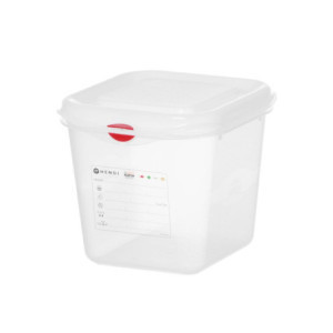 Bac GN 1/6 Transparente en PP - 2,6 L - HENDI