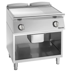 Placa Grill Estriada/Lisa - Serie 900 - Bartscher