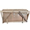 Hotte Snack Complète 900 - Longitud 1600 - Motor, Led y Variador - Dynasteel
