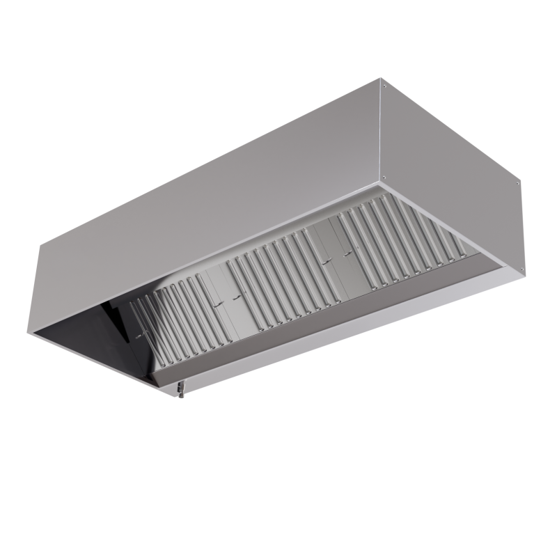 Campana cúbica 1100 LED sin motor - Dynasteel Calidad Acero Inoxidable AISI 304