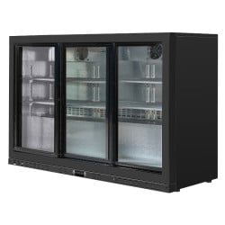Bar Trasero Refrigerado 320 L 3 Puertas de Vidrio Deslizantes