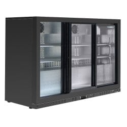 Bar Trasero Refrigerado 320 L 3 Puertas de Vidrio Deslizantes