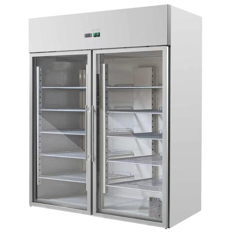 Armario Refrigerado Positivo 2 Puertas de Cristal GN2/1 - 1400 L