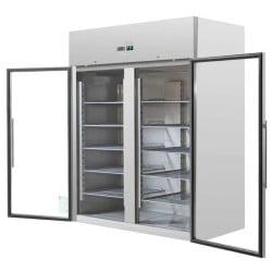 Armario Refrigerado Positivo 2 Puertas de Cristal GN2/1 - 1400 L