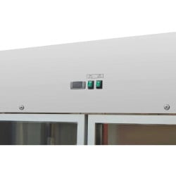 Armario Refrigerado Positivo 1400 L 2 Puertas de Vidrio GN 2/1
