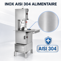 Sierra para Huesos Pro Dynasteel 2400 mm 2200 W 380 V Inox
