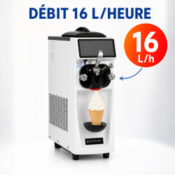 Máquina de Helado Soft 16 L/h 1050 W - Dynasteel