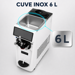 Máquina de Helado Soft 16 L/h 1050 W - Dynasteel