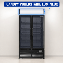 Vitrine para Bebidas 736 L 2 Puertas de Cristal 2-8 °C R290
