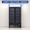 Vitrine para Bebidas 736 L 2 Puertas de Cristal 2-8 °C R290
