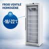Armoire Congelación 400 L Vidriada Frío Ventilado -18/-22°C
