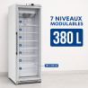 Armoire Congelación 400 L Vidriada Frío Ventilado -18/-22°C