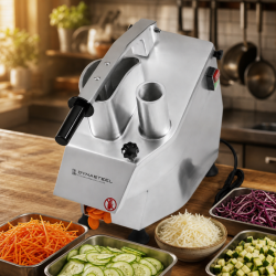 Cortador de Verduras Profesional 550 W — 2 Tolvas, Alu