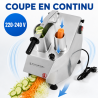 Cortador de Verduras Profesional 550 W — 2 Tolvas, Alu