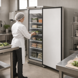 Armario de Congelación 590 L Inox Frío Ventilado -22 °C