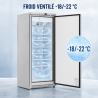Armario de Congelación 590 L Inox Frío Ventilado -22 °C