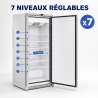 Armario de Congelación 590 L Inox Frío Ventilado -22 °C