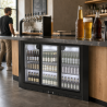 Bar Trasero Refrigerado 320 L 3 Puertas de Vidrio Deslizantes