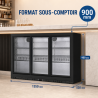 Bar Trasero Refrigerado 320 L 3 Puertas de Vidrio Deslizantes