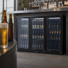 Bar Trasero Refrigerado 328 L 3 Puertas de Vidrio Negro