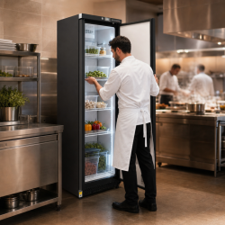 Armario Refrigerado Positivo 400 L Negro 0/+8°C