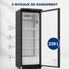 Armario Refrigerado Positivo 400 L Negro 0/+8°C