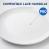 Plato Redondo Melamina Ø 17,7 cm Blanco - Lote de 10