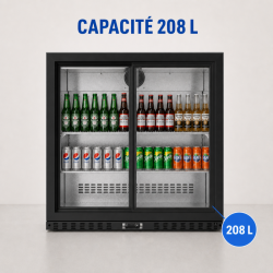 Bar Trasero Refrigerado 208 L - 2 Puertas Corredizas