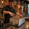 Bain-Marie Pro GN 1/1 20 L 1200 W Inox con Drenaje