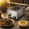 Bain-Marie Pro GN 1/1 20 L 1200 W Inox con Drenaje
