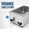 Bain-Marie Pro GN 1/1 20 L 1200 W Inox con Drenaje