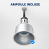 Lampe Chauffante Pro 250 W Ø 175 mm Aspect Inox