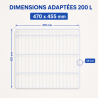 Positive Refrigerated Cabinet Shelf 200 L — 470x455 mm