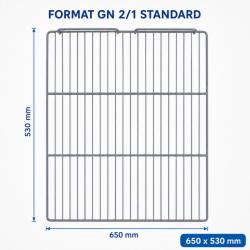Clayette GN 2/1 650x530 mm Armario Refrigerado 1400 L