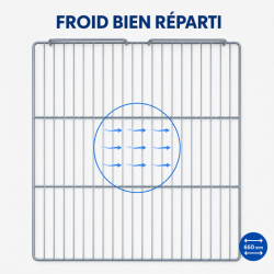 Clayette GN 2/1 650x530 mm Armario Refrigerado 1400 L