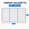 Grid for Saladette 560 x 330 mm — Plastic Coated Shelf